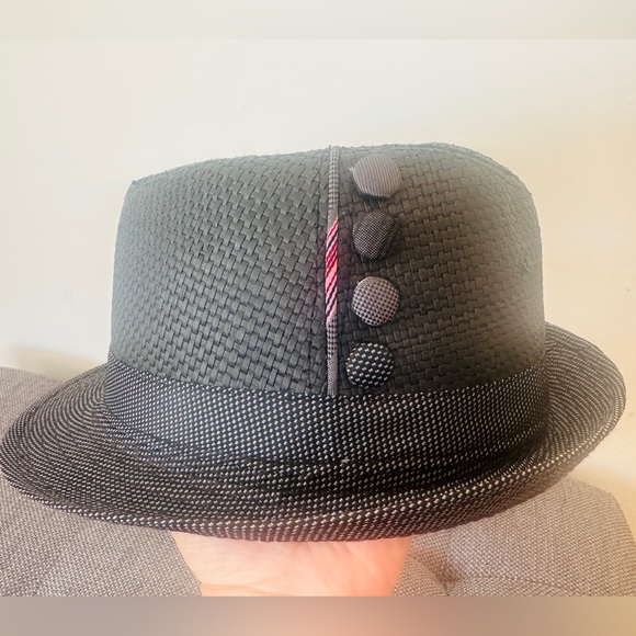 Charcoal Gray Unisex Fedora Hat - Picture 2 of 12